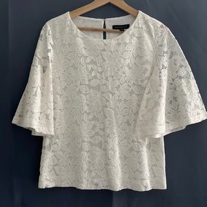 BANANA REPUBLIC- White Lace Top